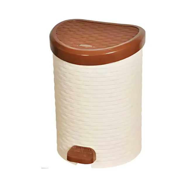 Pattumiera a pedale Rattan, grande