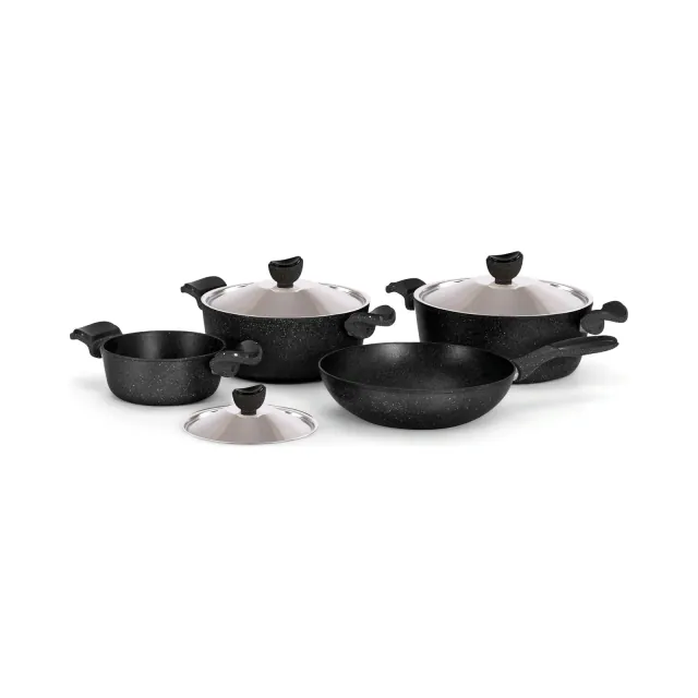 Castello Set 7 Pcs Stewpot 18-26-28+ Wok 28 (3.5m)