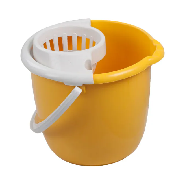 Rounded French Bucket With Squeezer With Mop