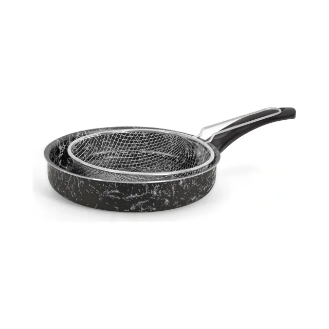 Frying Pan with Frying Net 26