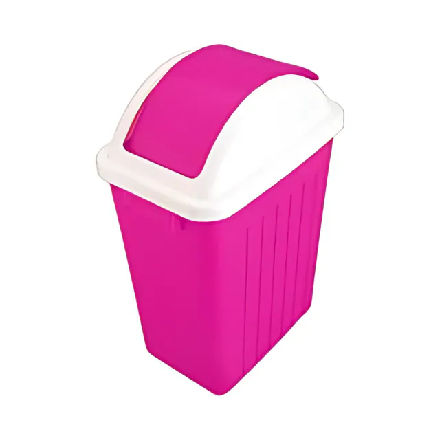 Pattumiera rettangolare con coperchio basculante, grande