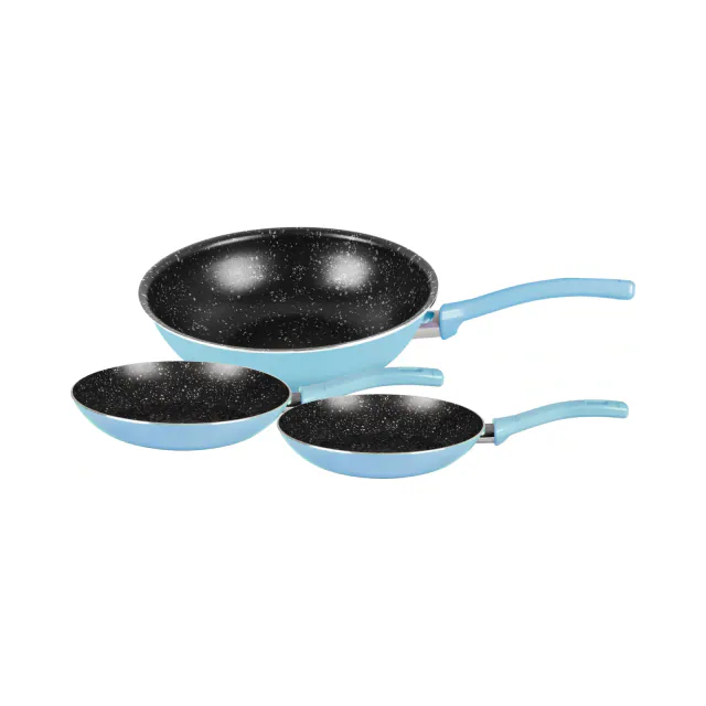 Pop Set 2 Pcs Wok Frypan 26 Frypan 18+22