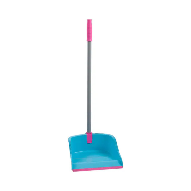 Bulldozer Dustpan With Rubber Lip With Metal Handle
