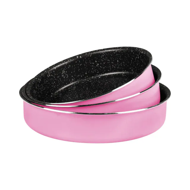 Marble Round Oven tray Set 22-24-28